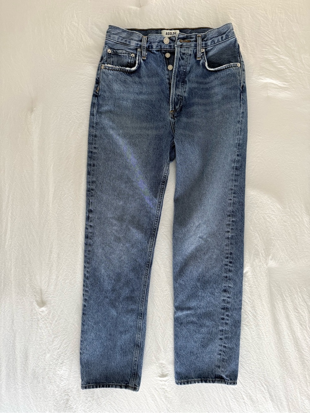 Agolde Jeans | Straight Leg | High Rise Pinch Waist | Size 25